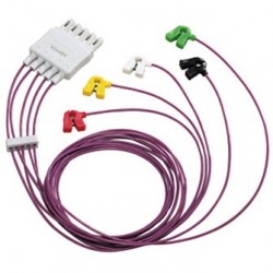 JUEGO DE CABLE S DE 5 ELECTRODOS CON MINICLIP PARA UCI 0.7M Y 1.3 M, PIEZA.