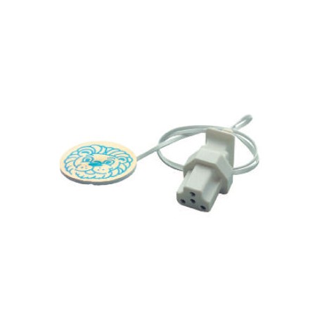 4329822 Sensor de temperatura cutánea, reusable, conector de 7 pines, 1.5 m