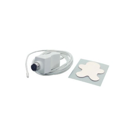 MU12551, SENSOR DE TEMPERATURA CUTÁNEA 5 PARA CUIDADO CANGURO, DESECHABLE, 1,5 M,CAJA C/10