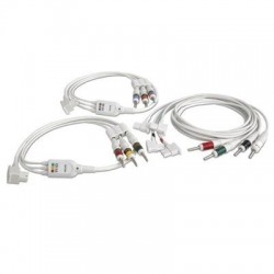 M1608A Cable sin blindaje 3-LEAD SET,SEGURIDAD, AAMI ECG