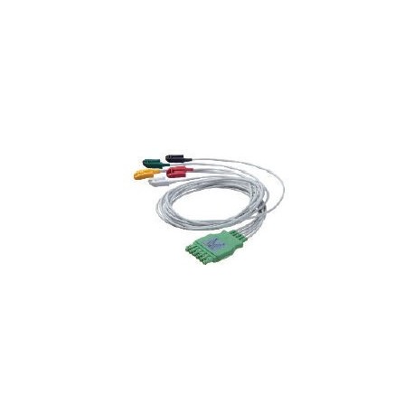 MP03402/MS16231 Cable ECG 3 puntas pin sencillo