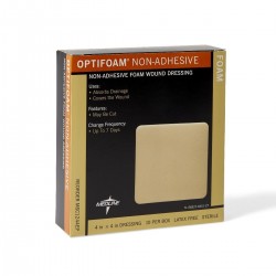 MSC1244EP, OPTIFOAM® APÓSITO DE ESPUMA NO ADHESIVO PARA HERIDAS DE 10.16 cm x 10.16 cm, CAJA C/100