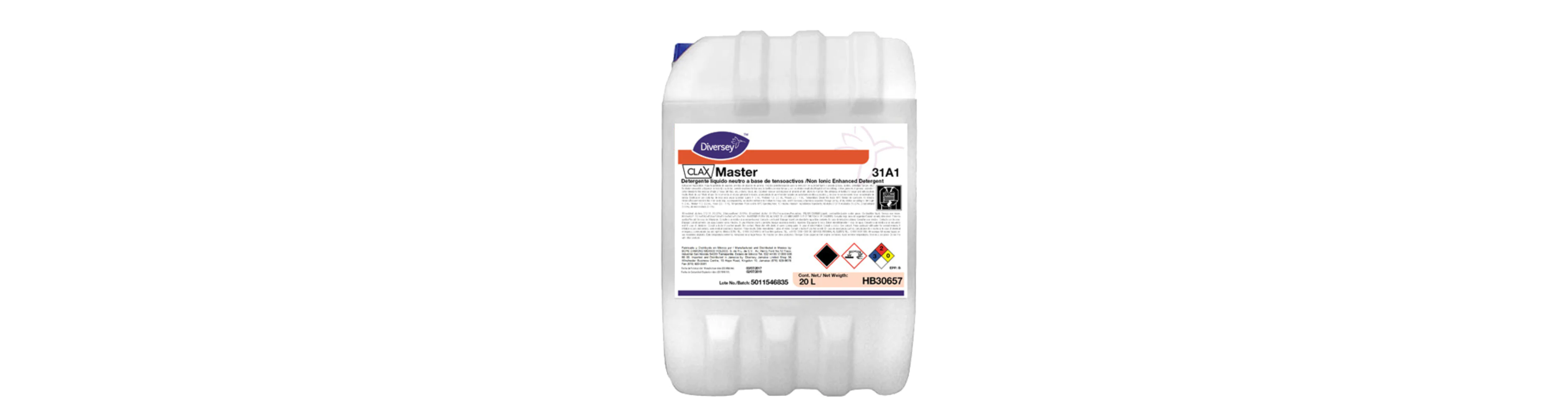 DETERGENTE LIQUIDO NEUTRO CLAX MASTER 31A1.