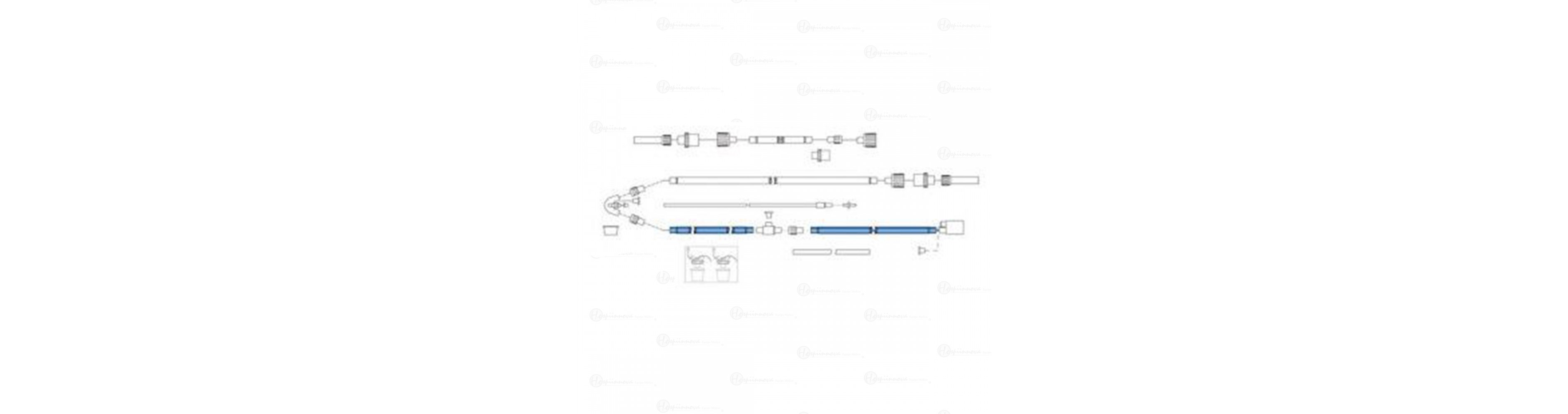 780-11, CIRCUITO CON DOBLE RAMA CALENTADA NEONATAL DE 40' CON TRAMPAS DE AGUA SEPARADAS