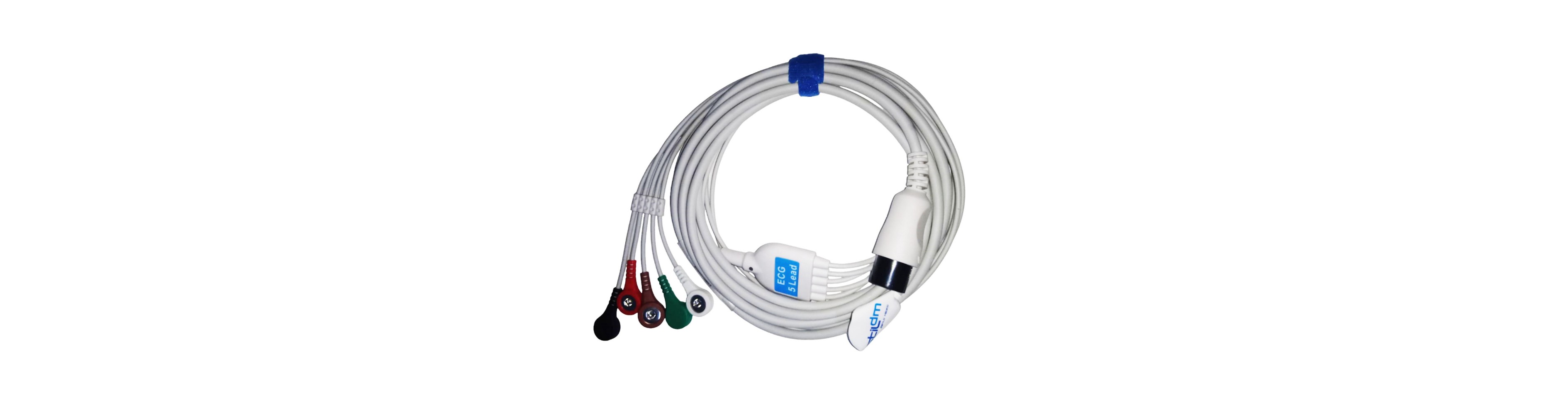 CBL GB5, CABLE ECG AHA 5 LEADS SNAP (COMPATIBLE CON GOLDWAY)