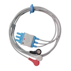 CBL PB3S, CABLE DE ECG 3 PUNTAS TIPO SNAP (COMPATIBLE CON EQUIPOS PHILIPS)