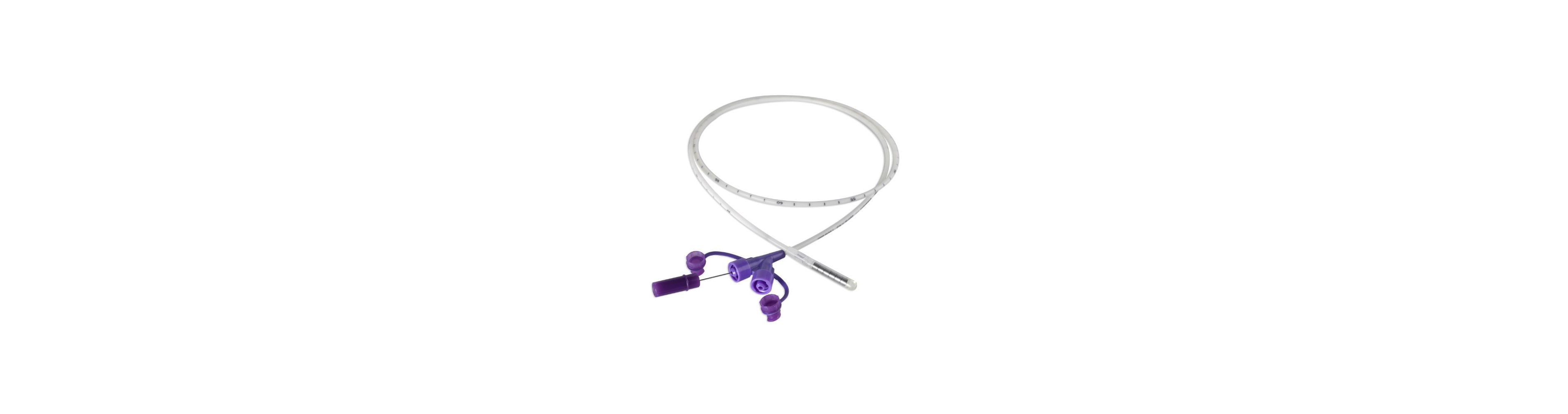 8884721252E,KANGAROO SONDA NASOGÁSTRICA 12 FR PUNTA ENTRIFLEX C/PESO, 109 CM, ESTILETE, CONECTOR MORADO ENFit®